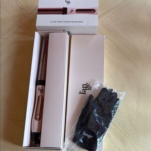 L’ange Titanium Curling Wand - Pink and Black